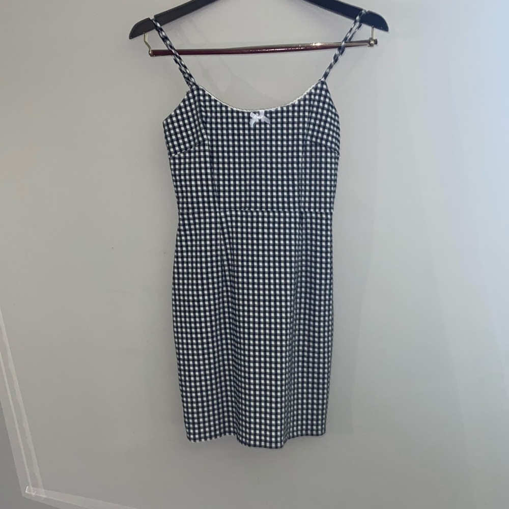 Black and White Checkered Mini Dress from Pacsun